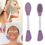 Silicone Face Scrubber Exfoliating Brush Face Mask Applicator  (Pack of 1)Multicolor.