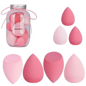 7 in 1 Sipper Beauty Blender Jar(Multicolor).