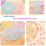 Adjustable Waterproof Elastic Shower Caps Body Parlor 1 Pcs