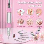Nail Drill Machine Portable Rechargeable nail Care Kit Electric Nail Drill Pen  1 Pcs
