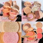 3 in 1 Makeup Blusher & Highlighter Professional Makeup Bristle For Girls & Women (Multi Color)