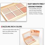 6 Shade  Highlighter and Blusher Palette Highlighter 1 Pcs