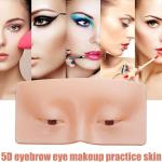 Makeup Practice Face Board Silicon Eye practice dummy (Pack of 1).