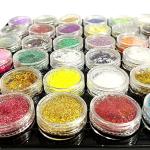 Glitter Powder Nail Art Decoration - 36 pcs (Pack of 1)
