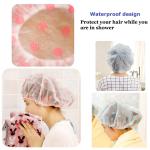 Adjustable Waterproof Elastic Shower Caps Body Parlor 1 Pcs