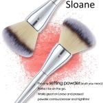 Foundation Brush ,Daubigny Large Powder Brush Flat Arched Premium Durable Kabuki Makeup Brush 1 Pcs