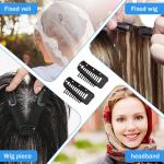 PACK OF 2 PCS BLACK CHUNNI PIN Metal Wig Clips