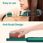 2 in 1 Professional Straightener and Curling Iron Comb Brush 1 Pcs