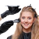 Plastic 4PCS Hair Color Comb, Dye Brush and Hair Color Mixing Bowl Hair Colouring Kit
