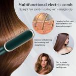 2 in 1 Professional Straightener and Curling Iron Comb Brush 1 Pcs