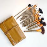 Beauty 24 Pcs Professional Series Makeup Brush Set With Leather Pouch  (Pack of 24)