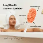 Back Scrubber for Shower, Long Handle Bath Sponge Shower Brush 2 Pcs