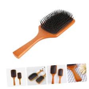 PROFESSIONAL HAIR SALON WOODEN PADDLE HAIR BRUSH  (Pack of 1).