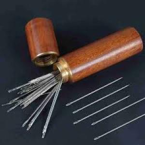 30pcs Quilting Needle Self-Threading Quilting Needle with Wooden (Pack of 1).