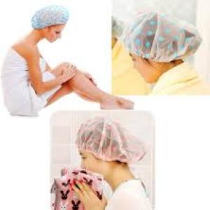 Rain and shower Cap Disposable Shower Caps for Women Larger Thicker Waterproof set of 3