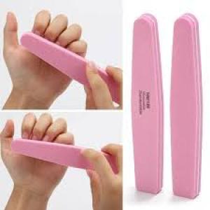 Nail Buffers Art Care Double Sides Design Sponge (Pink) 1 Pcs