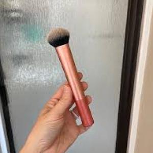 OCEAN BEAUTY Cheek Makeup Brush, Makeup Application, Pink, Aluminum Handle (1 Piece)