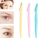 Eyebrow Painless Facial Hair Remover Razor for Face (Multicolour) pack of 3