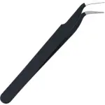 Precision Black Curved Tweezers Set for Professional and Personal Beauty 1 Pcs