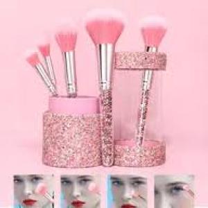 8pcs Soft Bristle Face and Eye Wooden Color Makeup Brush Set.