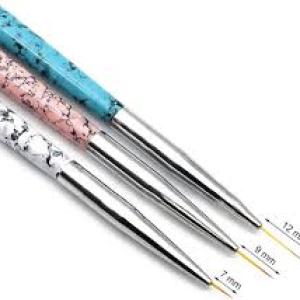 Professional 3 pcs of nail art detailing brush