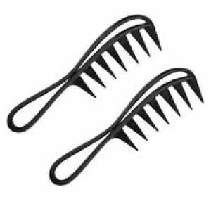 Wide Tooth Comb Hair Care Massage Scalp Women (Pack of 2).