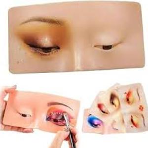 Makeup Practice Face Board Silicon Eye practice dummy (Pack of 1).