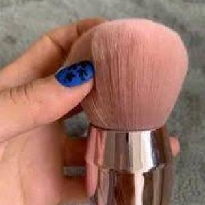 Nail Art Dust Brush Gold, Nail Duster Brush for Nail Art, Multipurpose Makeup Tool, Selon, Home Use( 1 Pcs).