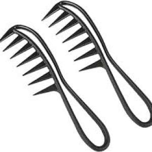 Wide Tooth Comb Hair Care Massage Scalp Women (Pack of 2).