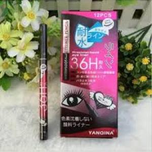 12pc Set (Black Color) Eyeliner Waterproof Pen Eye Liner.