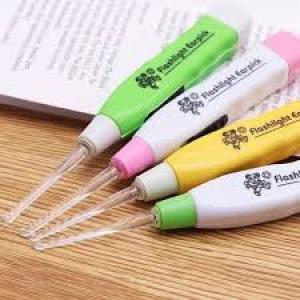 LED Flashlight Earpick for Ear wax remover and cleaner, Multicolour