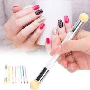 Nail Art Sponge Gradient Ombre Nail Pen Brush with 4 ( 1 Piece)