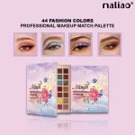 44-Color Shadow Palette - Highlighter, Contour, Blusher, Eyebrow, and Eyeshadow 1 Pcs