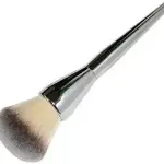 Soft Bristle Makeup Brush Tool- Silver (Pack of 1)