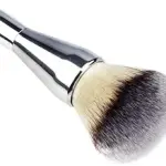 Soft Bristle Makeup Brush Tool- Silver (Pack of 1)