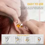 (10pair) Soft Silicone Noise Reduction Ear Plugs for Sleeping