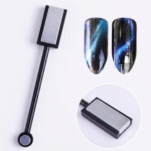 3D Tips Magnetic Nail Art Cat Eye Gel Polish Magnetic Stick 3D Line Strip  (Silver) 1 Pcs