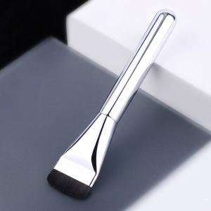 Premium Flat Foundation Makeup Liquid Brush(Silver)Pack of 1.