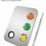 Stainless Steel Makeup mixing Palette with Spatula makeup artist tool.(Pack of 1).