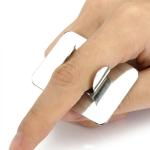 Stainless Steel, Make Up Tools Mini Mixing Tray with Finger Ring, Makeup Paint Palette,(Pack of  1).