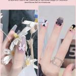12 Grid Nail Art Decoration Box – 3D Bow Design (1 Set).