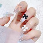 12 Grid Nail Art Decoration Box – 3D Bow Design (1 Set).