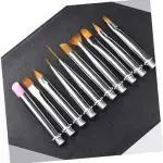 Nail Art Pen Brush Set (10 pieces)silver
