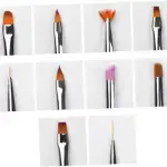 Nail Art Pen Brush Set (10 pieces)silver