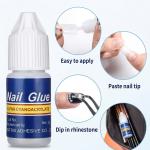 Premium White Fake Nails Set of 100 with 2 Nail Glue.