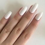 Premium White Fake Nails Set of 100 with 2 Nail Glue.