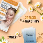 20 Pcs Wax Strips for Facial Hair Removal