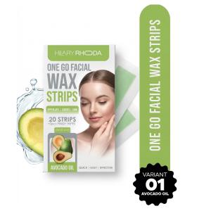 Women One Go Facial Wax Strips 20 Strips (Chamomile - Shade 01).