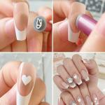 Nail Art Flower Magnet Stamp Pen, Double Head Flower Design, Nail Magnet Stick.