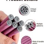 Nail Art Flower Magnet Stamp Pen, Double Head Flower Design, Nail Magnet Stick.